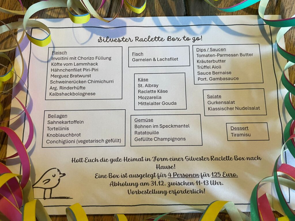 Die Gute Heimat Silvester-Raclette-Box 2025